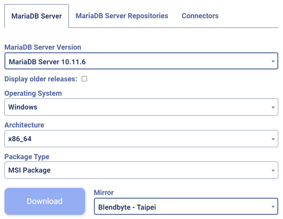 MariaDB LTS 버전